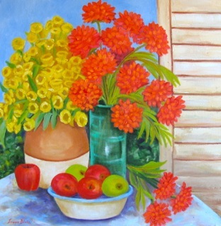 Joann Blake - Flowers and Shutters