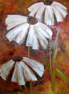 Joann Blake - White Flower Trio