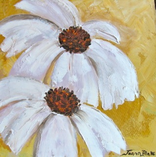 Joann Blake - White Flowers Duo